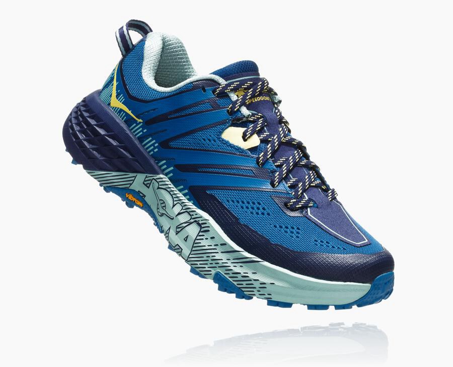 Chaussure Trail Hoka One One Speedgoat 3 Femme - Bleu - UFK-597608